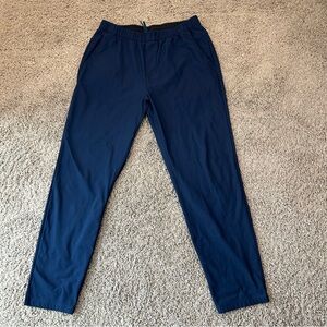 Lululemon Mens Large 30"Navy Blue ABC Warpstreme Pull-On Pants Stretched Joggers